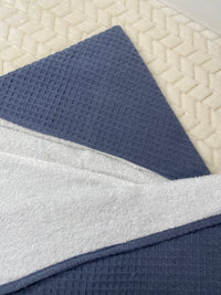 Serviette de Bain - Duo Confort Bleu perlé-  130x70cm