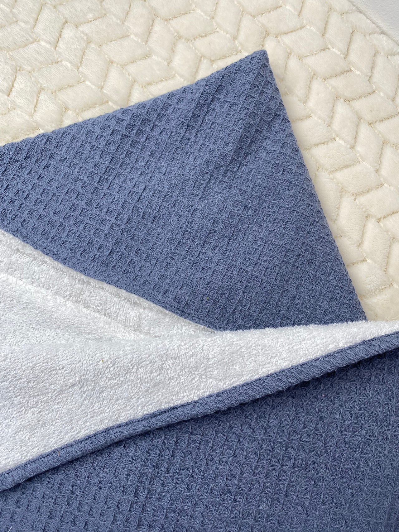 Serviette de Bain - Duo Confort Bleu perlé-  130x70cm