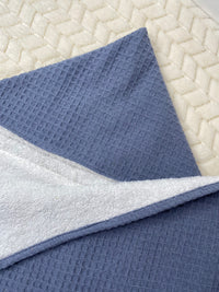 Serviette de Bain - Duo Confort Bleu perlé-  130x70cm