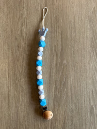 Attache sucette - King - Bleu