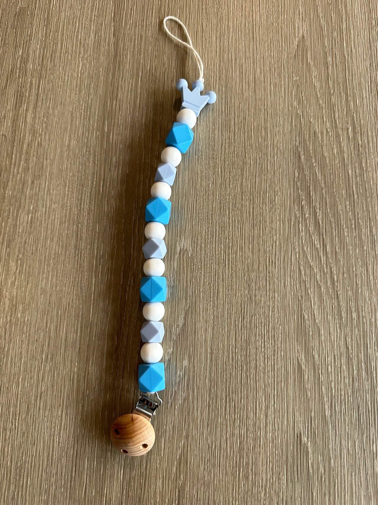 Attache sucette - King - Bleu