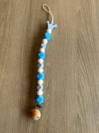 Attache sucette - King - Bleu