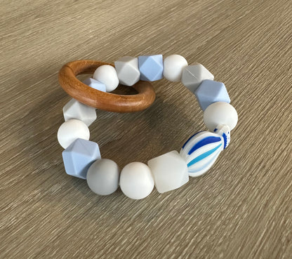Anneau de dentition - Montgolfière Bleu 💙