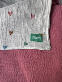 Couverture Mi-Saison -Coeur Coeur - 100x80cm