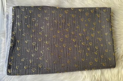 Couverture d'Été - Nuit Dorée Patchwork 💤 100x80cm