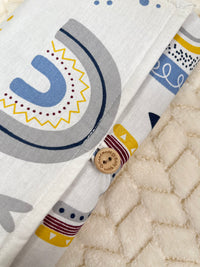 Tapis à langer - Happiness Bleu