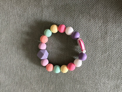 Anneau de dentition - Montgolfière multicolore