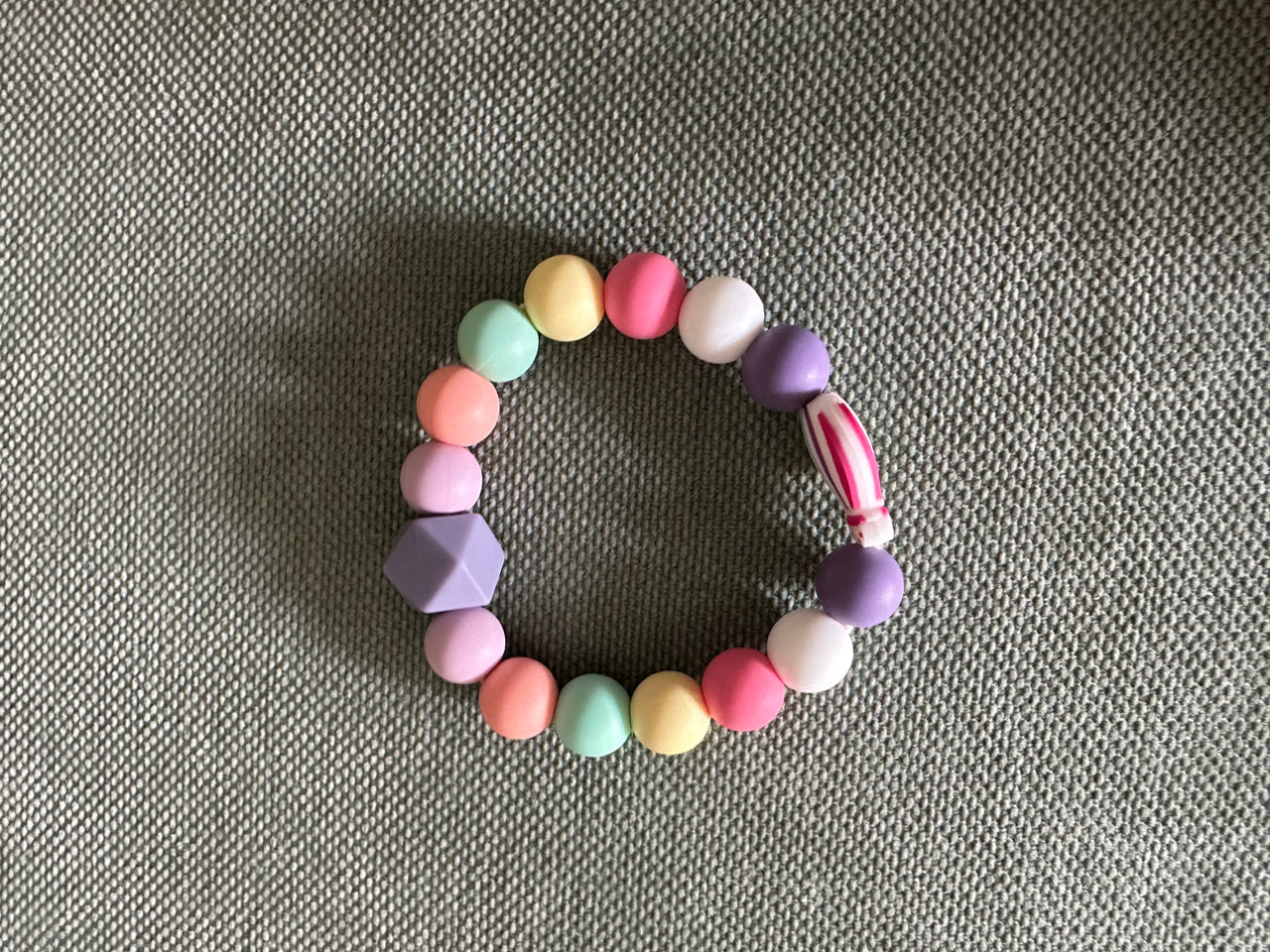 Anneau de dentition - Montgolfière multicolore