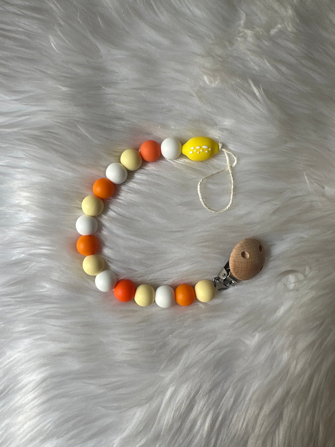 Attache sucette - Citron