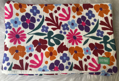 Couverture Mi-Saison - Jardin Fleuri - 100x80cm