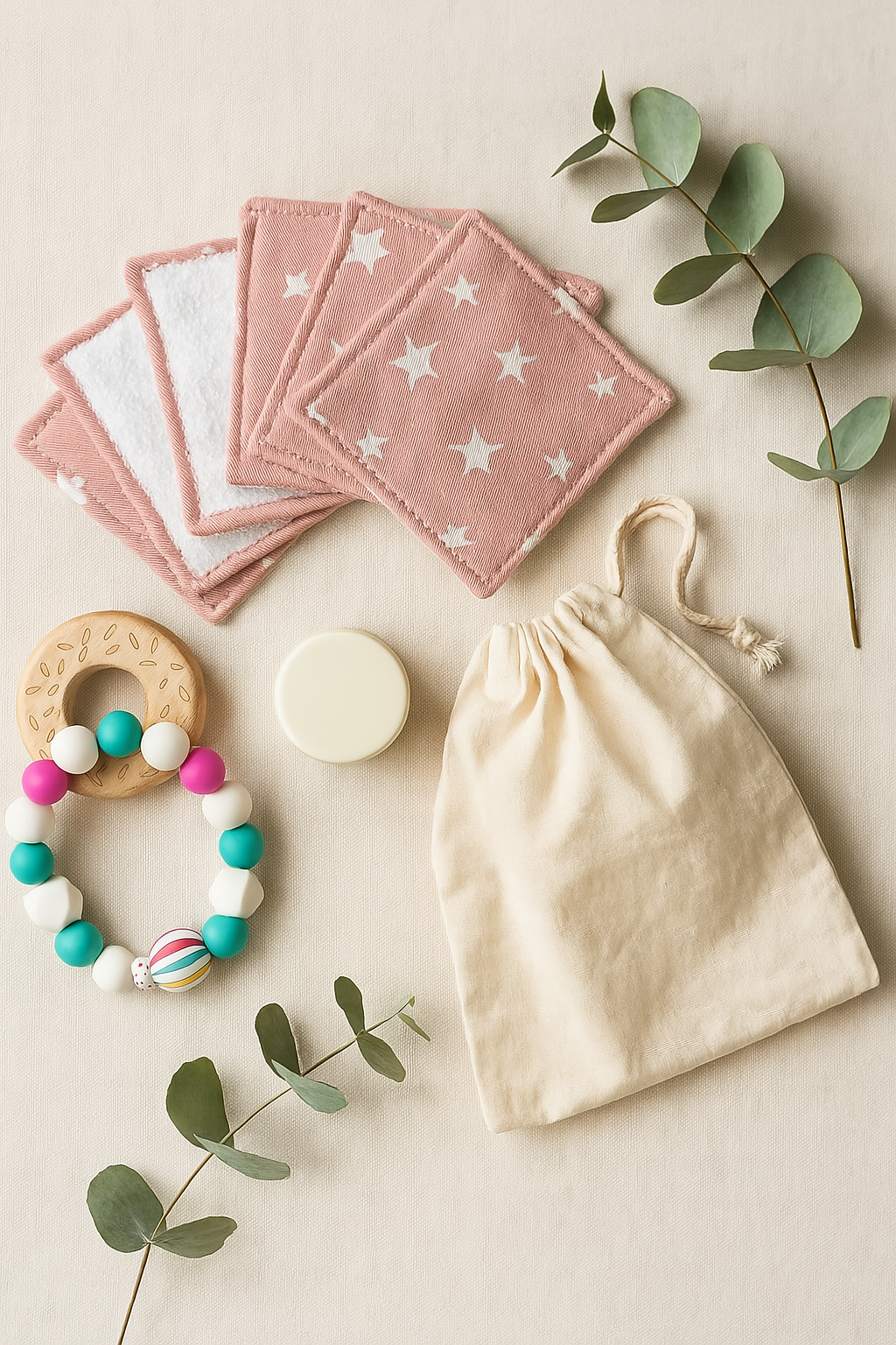 Lingettes - Petit Coton - Étoile Rose