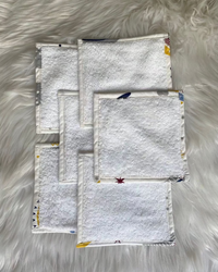 Lingettes – Happiness Bleu Lingettes bébé réutilisables Happiness Bleu – Douceur & écorespons