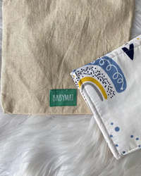 Lingettes – Happiness Bleu Lingettes bébé réutilisables Happiness Bleu – Douceur & écorespons