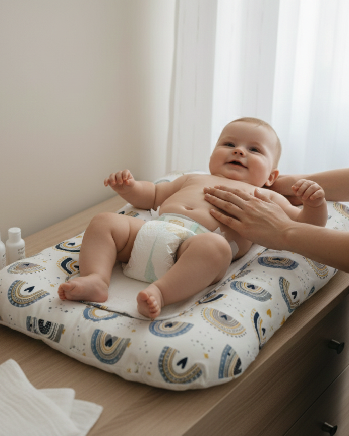 Matelas à langer- Happiness Bleu