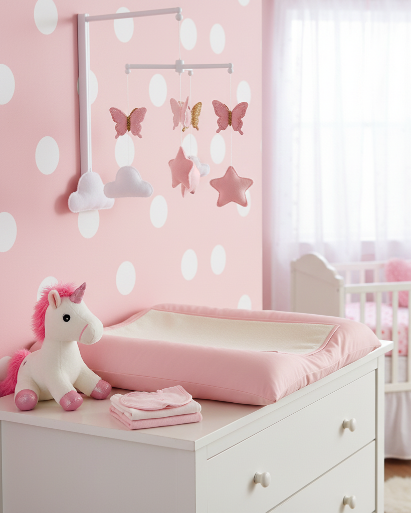 Matelas à langer - Rose