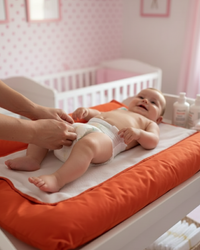 Matelas à langer - Rouge Corail