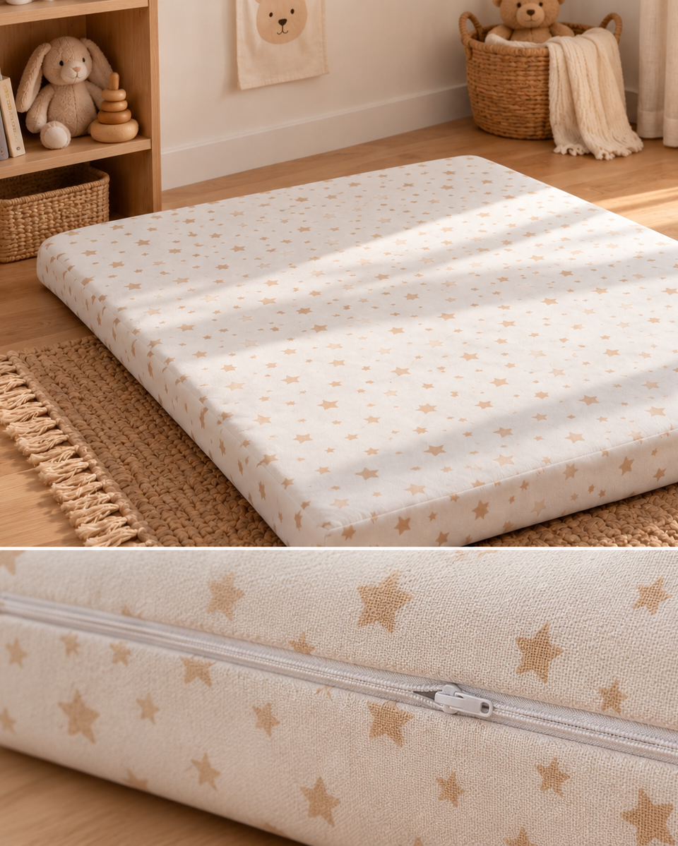 Matelas au sol - Beige Étoilé
