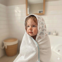 Serviette de Bain - Harmonie- Rainbow Bleu 130x70cm