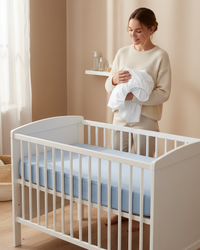 Pack de 2 Draps housses - 120X60cm - Bleu