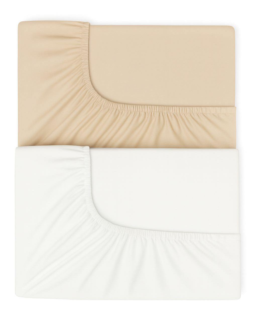 Pack de 2 Draps housses - 120X60cm - BeigeBABYMATBABYMATPack de 2 Draps