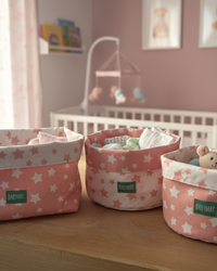 Paniers – Trio Étoiles RosesPaniers de rangementBABYMATBABYMATPaniers Trio Étoiles