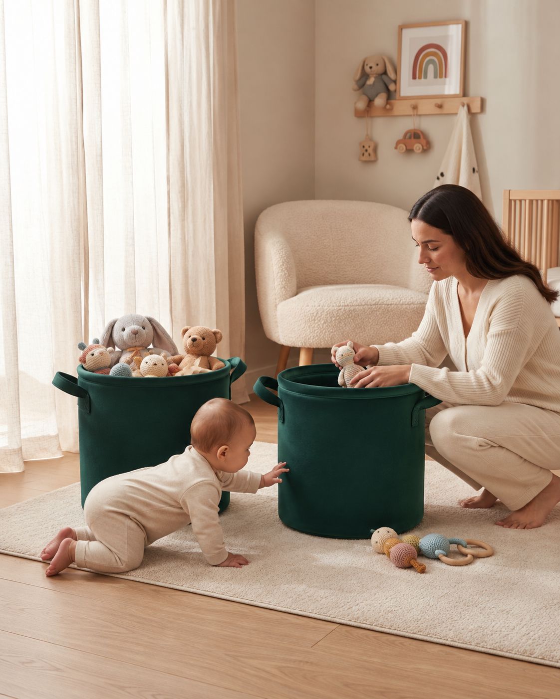 Paniers de rangement des jouets