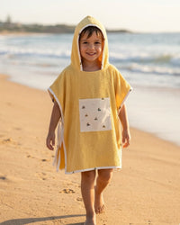 Poncho de plage - Jaune Soleil