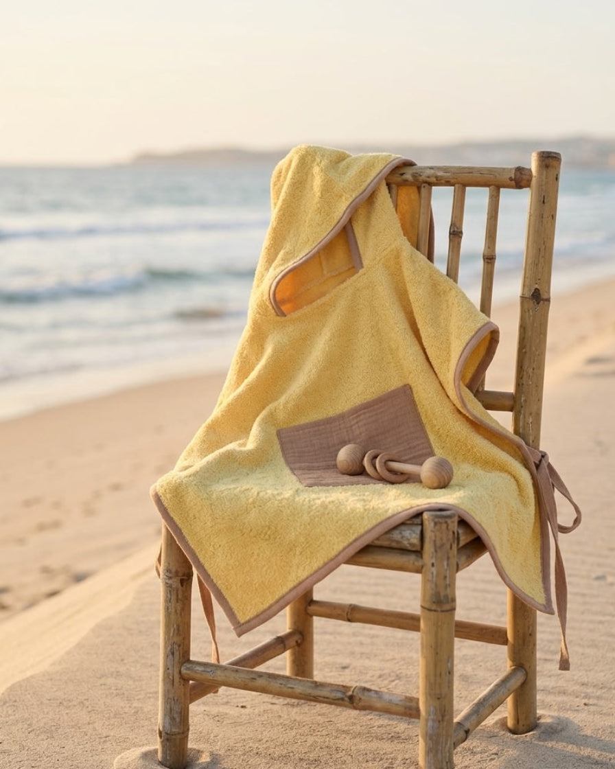 Poncho de plage - Miel Doré
