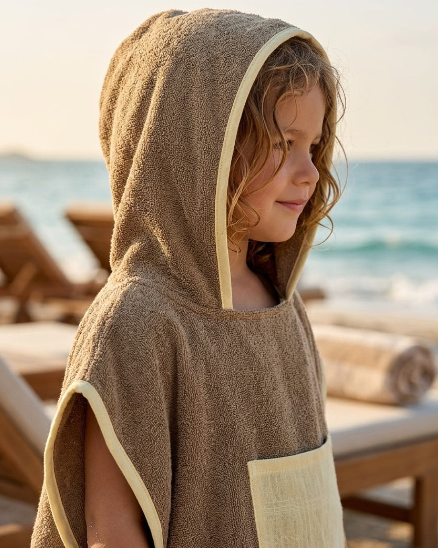 Poncho de plage - Moka