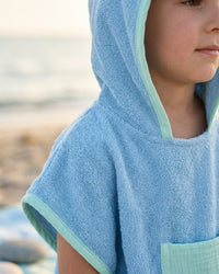 Poncho de plage - Bleu Ciel