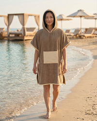 Poncho de plage — Terracotta