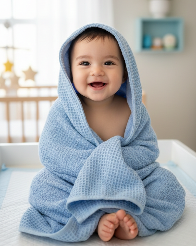 Serviette de Bain - Duo Confort Bleu x Bleu - 130x70cmServiette de bainBABYMATBABYMATServiette de Bain