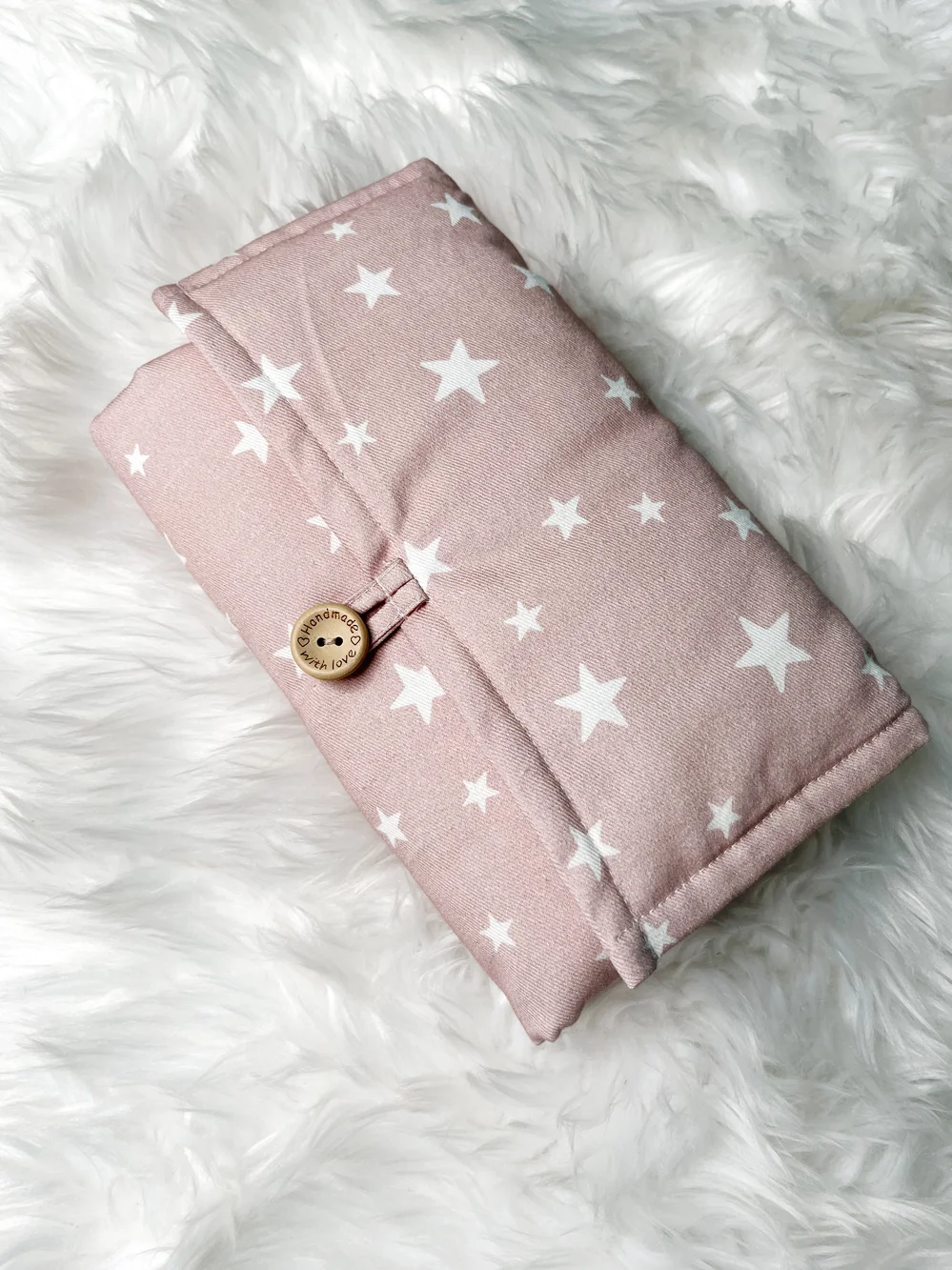 Tapis à langer-  Petit Coton- Étoile Rose