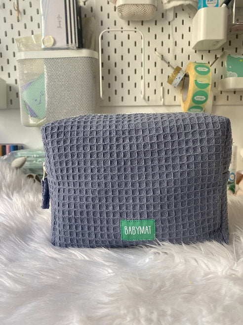 Trousse - Nid d'abeille Bleu perlé