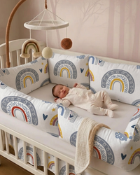 Tour de Lit BABYMAT – Protection douce et décoration élégante pour lit bébé
