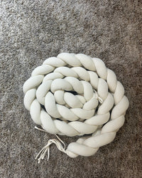 Tour de lit tressé - Blanc Cassé