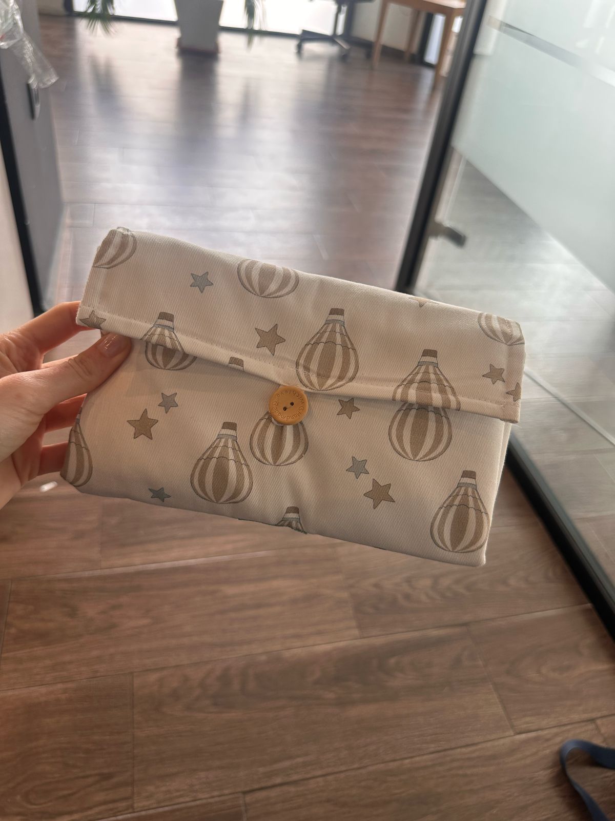 Tapis à langer - Montgolfière Beige