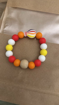Anneau de dentition - Montgolfière Orange