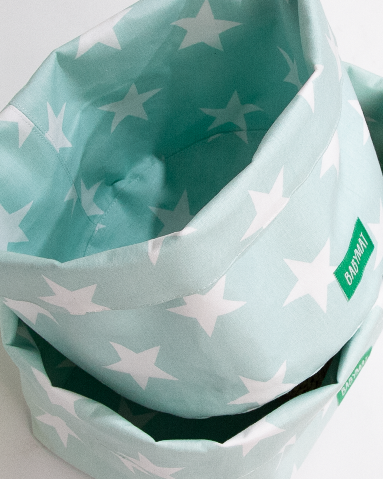 Duo de Paniers - Vert Étoiles BlanchesPaniers de rangementBABYMATBABYMATduo de paniers