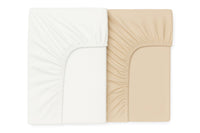 Pack de 2 Draps housses - 120X60cm - Beige