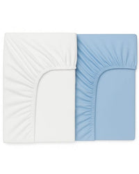 Pack de 2 Draps housses - 120X60cm - Bleu